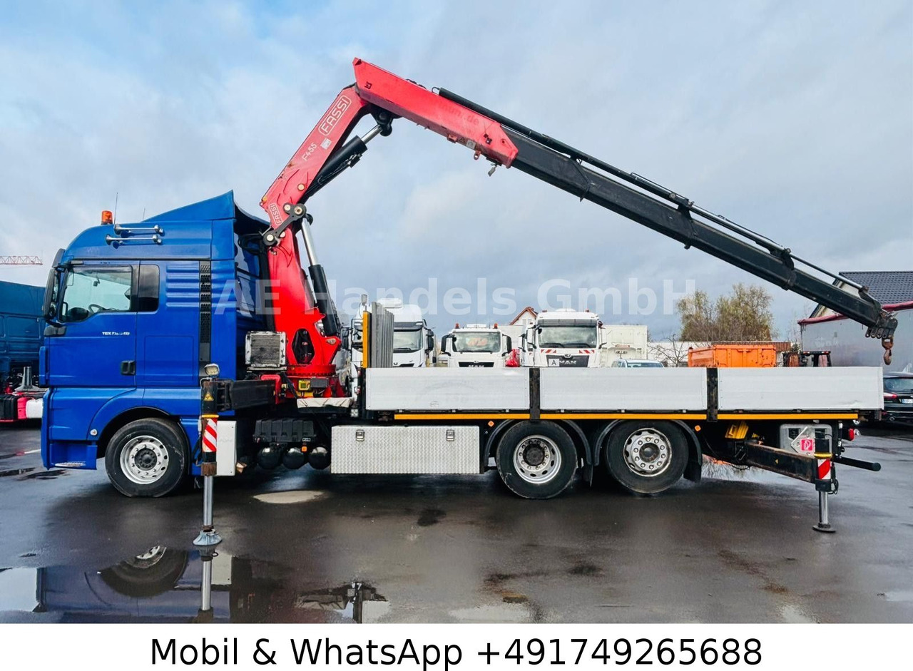 MAN TGX 26.540 XLX BL 6x2 FASSI F455 *Funk/Lenk+Lift - Vrachtwagen met open laadbak, Kraanwagen: afbeelding 3 MAN TGX 26.540 XLX BL 6x2 FASSI F455 *Funk/Lenk+Lift - Vrachtwagen met open laadbak, Kraanwagen: afbeelding 3