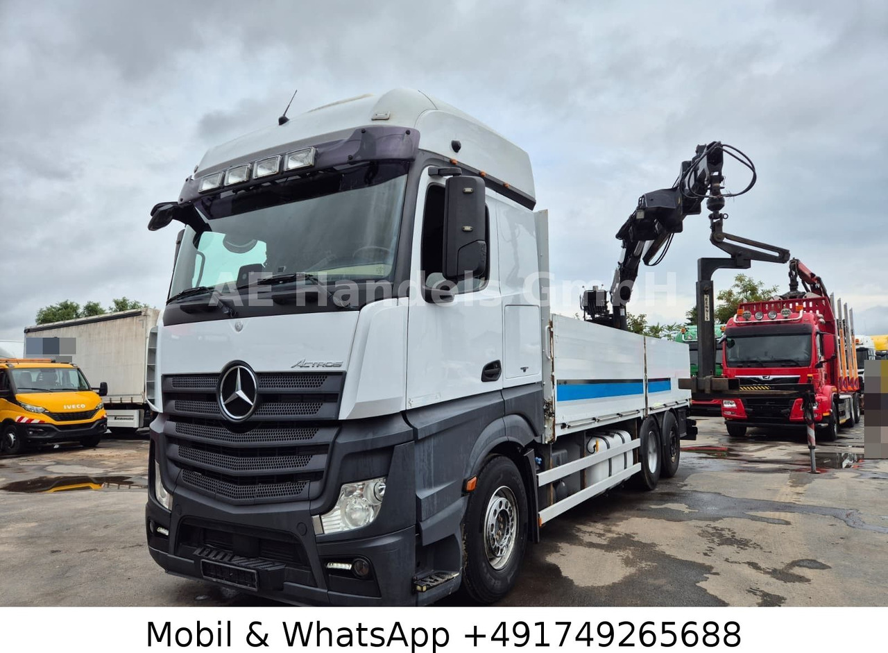Mercedes-Benz Actros IV 2646 L LL 6x2 *Retarder/Hiab-177K-Pro - Vrachtwagen met open laadbak, Kraanwagen: afbeelding 1 Mercedes-Benz Actros IV 2646 L LL 6x2 *Retarder/Hiab-177K-Pro - Vrachtwagen met open laadbak, Kraanwagen: afbeelding 1