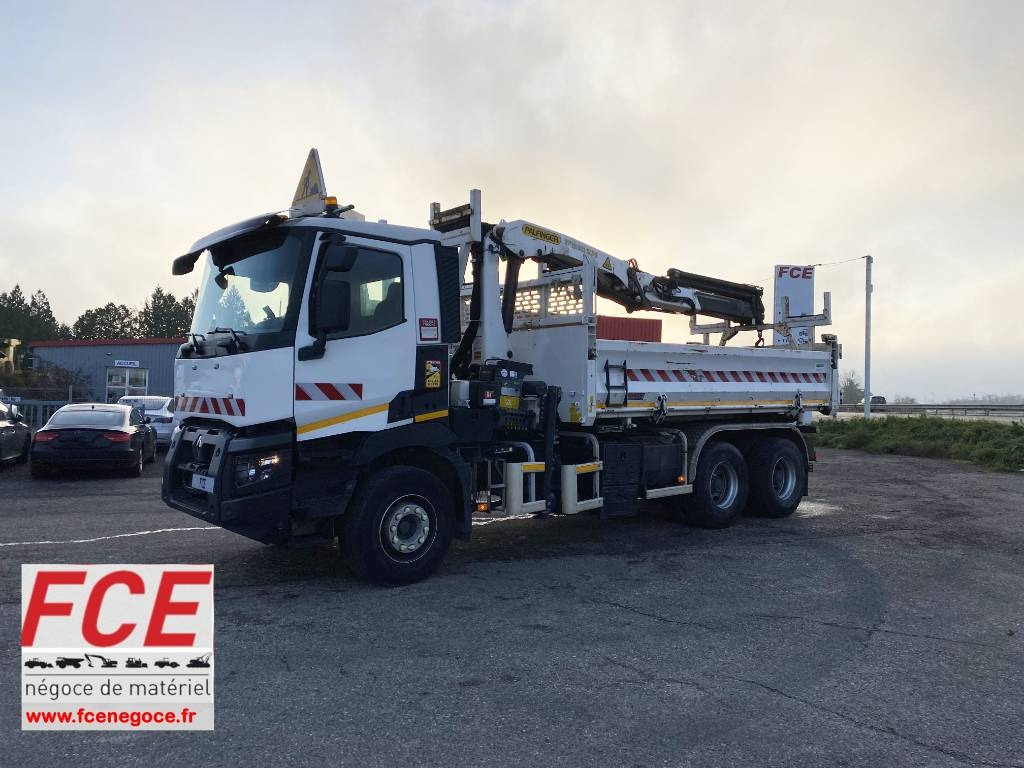 Renault C430 Dti11-Palfinger PK19.001/Tri-Benne endommagé - Kipper vrachtwagen: afbeelding 1 Renault C430 Dti11-Palfinger PK19.001/Tri-Benne endommagé - Kipper vrachtwagen: afbeelding 1