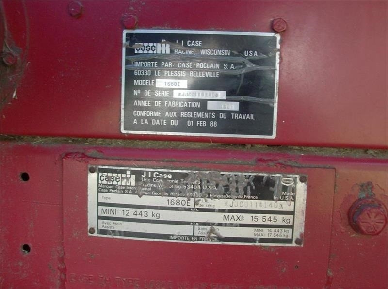 Maaidorser Case IH 1680 E 22 fod skærebord og ekstra bredde hjul: afbeelding 12