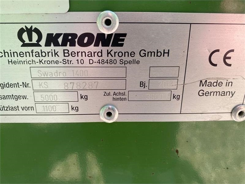 Krone Swadro 1400 - Hooischudder: afbeelding 4 Krone Swadro 1400 - Hooischudder: afbeelding 4
