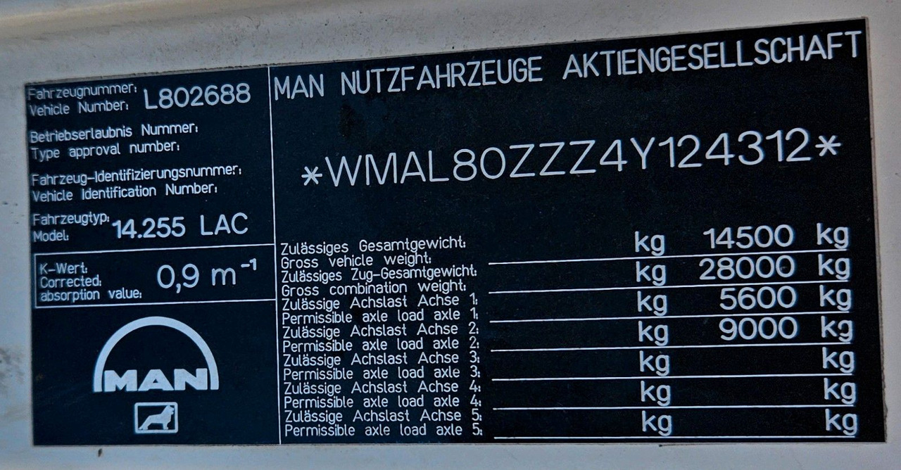 Kipper vrachtwagen, Kraanwagen MAN LE 14.250 4x4 HIAB 077BS-2 Kran Greifer: afbeelding 24 Kipper vrachtwagen, Kraanwagen MAN LE 14.250 4x4 HIAB 077BS-2 Kran Greifer: afbeelding 24