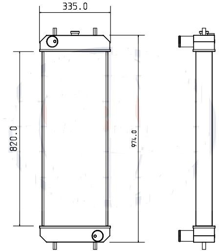 Hitachi HITACHI ZX160-LC3 ZX180-LC3 4642152 - Radiateur: afbeelding 2 Hitachi HITACHI ZX160-LC3 ZX180-LC3 4642152 - Radiateur: afbeelding 2
