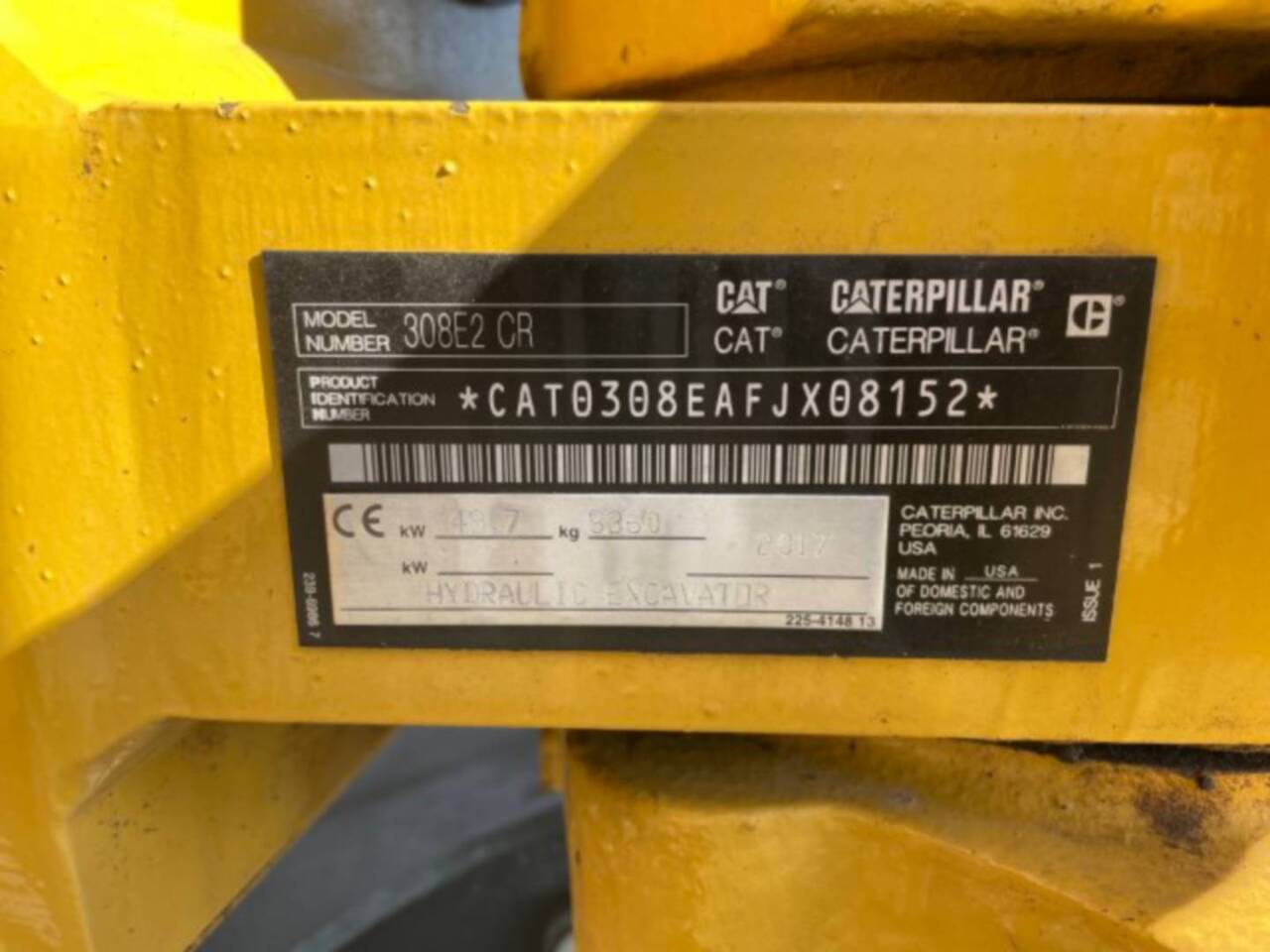 Rupsgraafmachine CAT 308E2CR: afbeelding 6 Rupsgraafmachine CAT 308E2CR: afbeelding 6