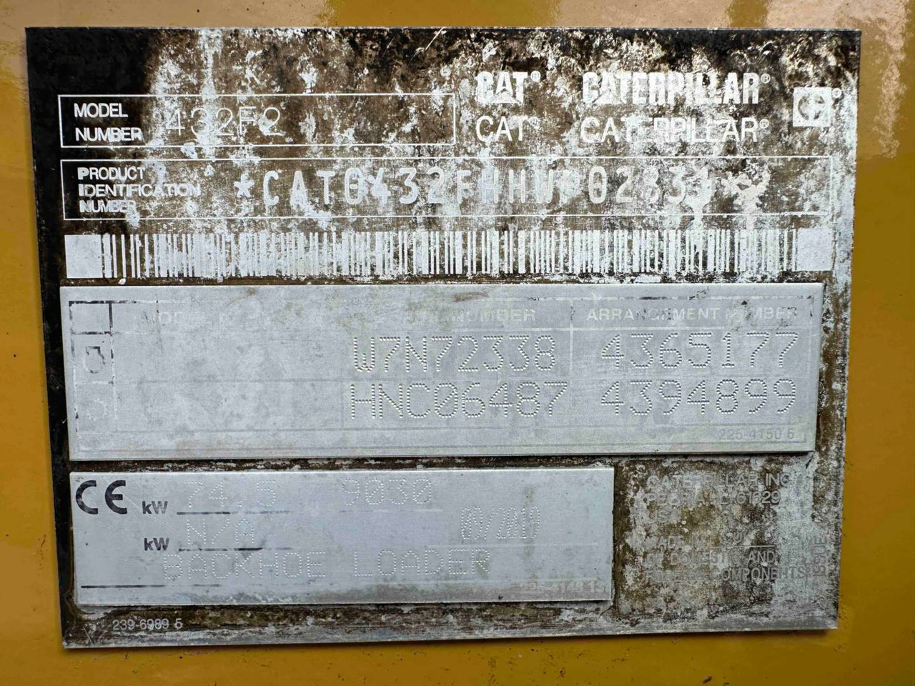 Graaflaadmachine CAT 432F2: afbeelding 6