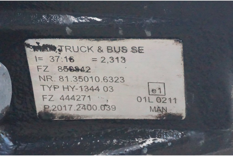 MAN HY-1344-03 37/16 I=2.31 - Achterass voor Vrachtwagen: afbeelding 4 MAN HY-1344-03 37/16 I=2.31 - Achterass voor Vrachtwagen: afbeelding 4
