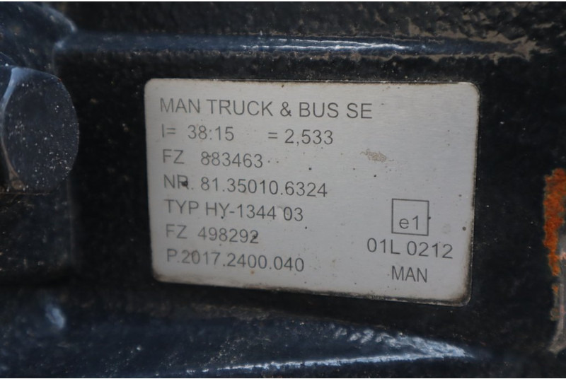 MAN HY-1344-03 38/15 I=2.533 - Achterass voor Vrachtwagen: afbeelding 4 MAN HY-1344-03 38/15 I=2.533 - Achterass voor Vrachtwagen: afbeelding 4