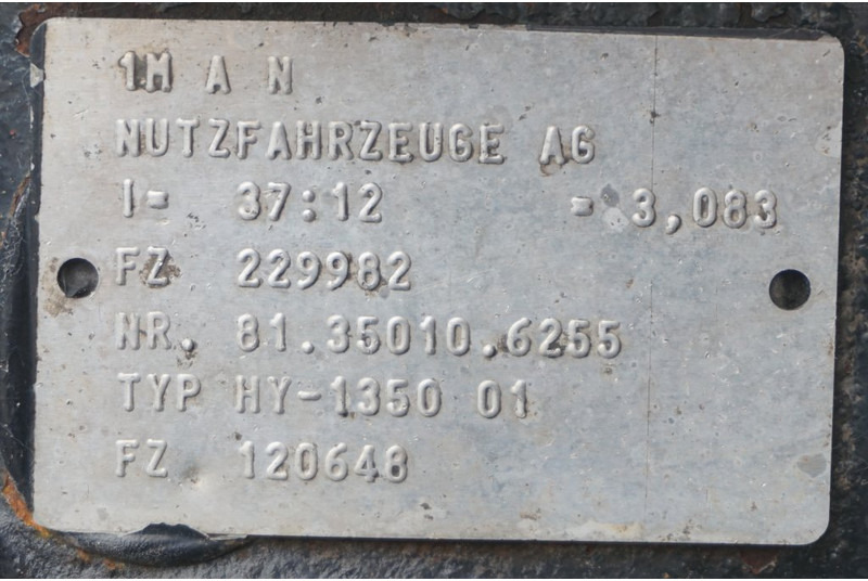 MAN HY-1350-01 37/12 - Achterass voor Vrachtwagen: afbeelding 4 MAN HY-1350-01 37/12 - Achterass voor Vrachtwagen: afbeelding 4