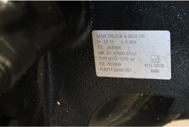 MAN HYD-1370-04 37/11 81.35003-7617 BRANDNEW - Achterass voor Vrachtwagen: afbeelding 5 MAN HYD-1370-04 37/11 81.35003-7617 BRANDNEW - Achterass voor Vrachtwagen: afbeelding 5