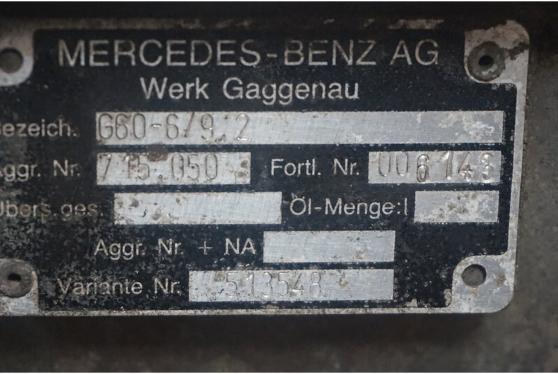 Mercedes-Benz G6-60 MPS 71505010006143 - Versnellingsbak voor Vrachtwagen: afbeelding 5 Mercedes-Benz G6-60 MPS 71505010006143 - Versnellingsbak voor Vrachtwagen: afbeelding 5