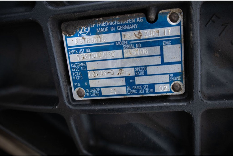 ZF 12AS23331OD+INT 81.32003-6895 - Versnellingsbak voor Vrachtwagen: afbeelding 5 ZF 12AS23331OD+INT 81.32003-6895 - Versnellingsbak voor Vrachtwagen: afbeelding 5