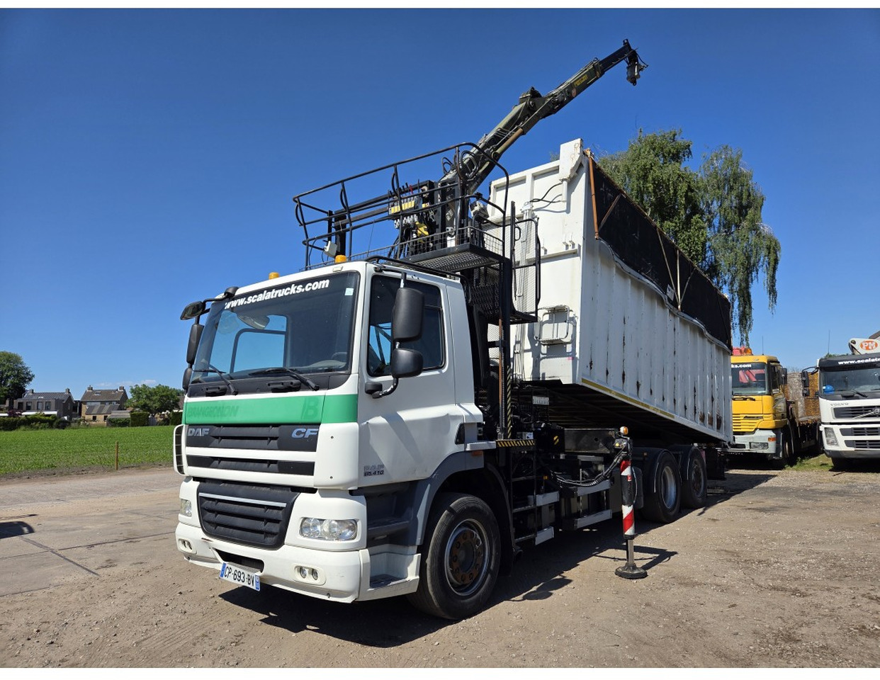 DAF CF85.410 6x2 steering axle lenk Tipper Crane HIAB J1320Z - Kipper vrachtwagen, Kraanwagen: afbeelding 1 DAF CF85.410 6x2 steering axle lenk Tipper Crane HIAB J1320Z - Kipper vrachtwagen, Kraanwagen: afbeelding 1