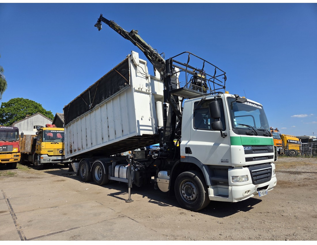 DAF CF85.410 6x2 steering axle lenk Tipper Crane HIAB J1320Z - Kipper vrachtwagen, Kraanwagen: afbeelding 3 DAF CF85.410 6x2 steering axle lenk Tipper Crane HIAB J1320Z - Kipper vrachtwagen, Kraanwagen: afbeelding 3