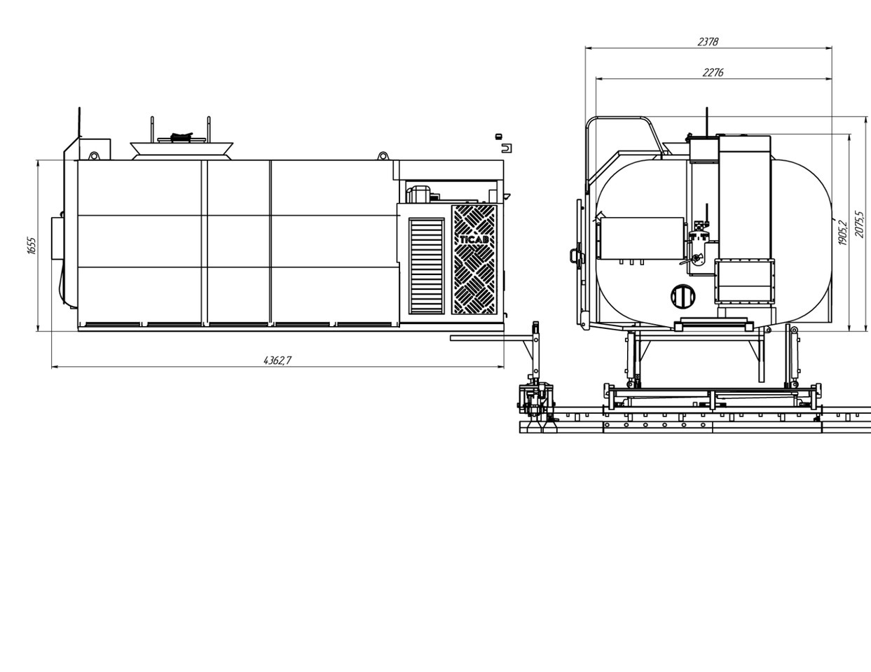 Nieuw Betonpomp TICAB Аutonomous Asphalt Sprayer 8000 L, Asphalt Distributor, Manufacturer: afbeelding 8