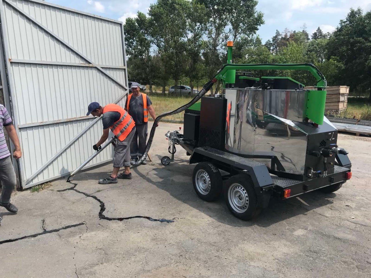 Nieuw Asfaltmachine TICAB Сrack Sealing Machine,Asphalt Crack Fill Machine,500 L, Manufacturer, mašīna asfalta šuvju un plaisu aizpildīšanai BPM-500: afbeelding 5