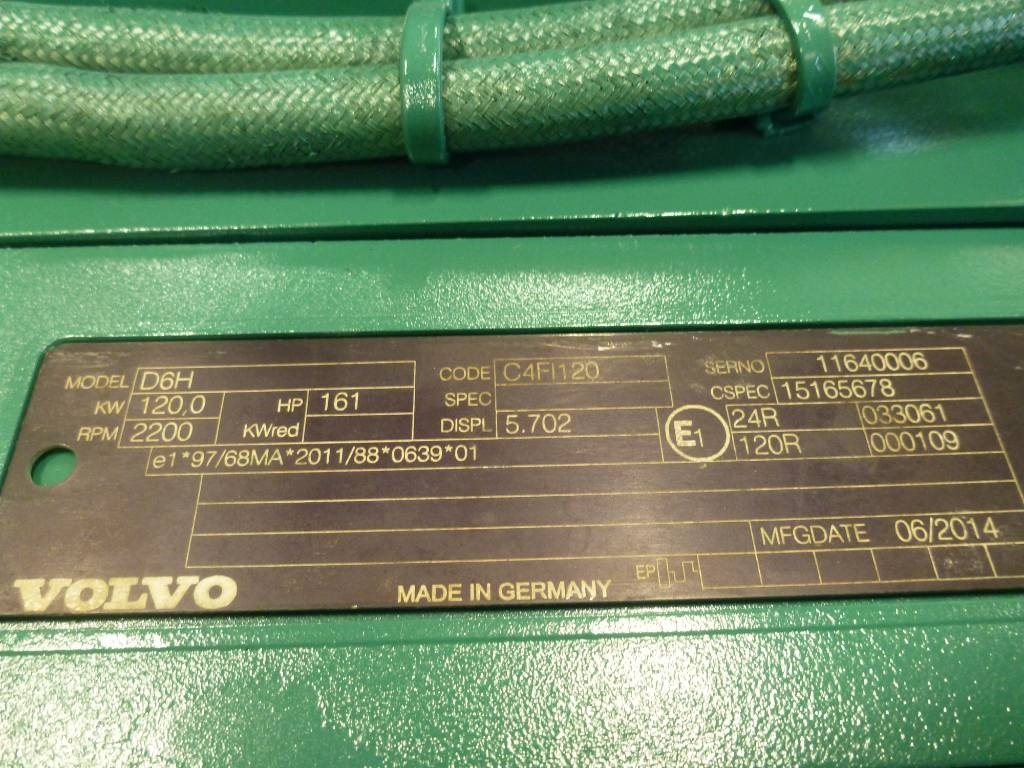 Volvo D6H C4FI120 - Motor voor Bouwmachine: afbeelding 5 Volvo D6H C4FI120 - Motor voor Bouwmachine: afbeelding 5