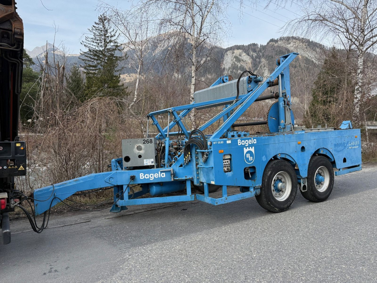 Bagela BTT 131.80E, Kabeltransport, cable transp - Haspelwagen: afbeelding 1 Bagela BTT 131.80E, Kabeltransport, cable transp - Haspelwagen: afbeelding 1