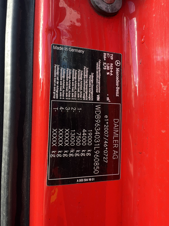 Trekker MERCEDES-BENZ Actros 1845 4x2, E6, Retarder: afbeelding 7 Trekker MERCEDES-BENZ Actros 1845 4x2, E6, Retarder: afbeelding 7