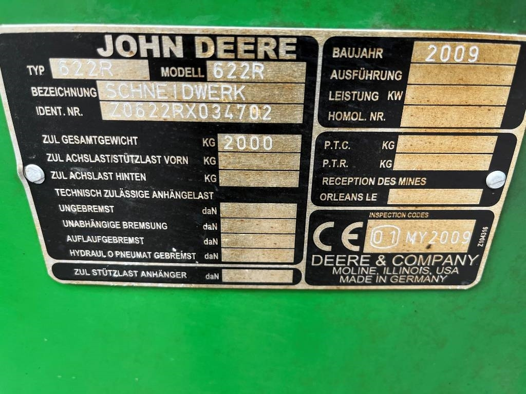 John Deere 622R Skärbord / Header 22 fot till JD T550 i - Oogstmachine toebehoor: afbeelding 4 John Deere 622R Skärbord / Header 22 fot till JD T550 i - Oogstmachine toebehoor: afbeelding 4