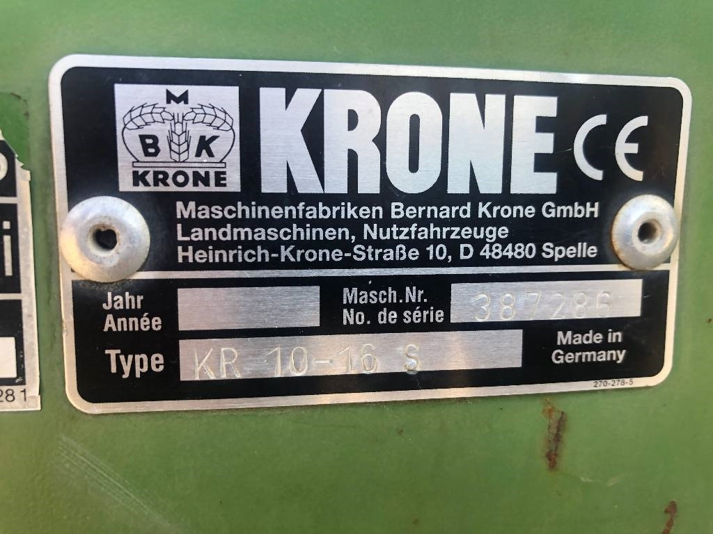 Krone KR 10-16 Dismantled: spare parts - Ronde balenpers: afbeelding 3 Krone KR 10-16 Dismantled: spare parts - Ronde balenpers: afbeelding 3