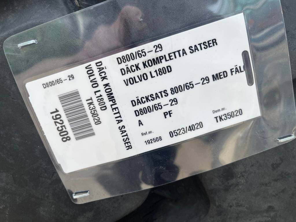 Michelin 800/65R29 XLD Volvo L150 L180 - Complete wiel: afbeelding 2 Michelin 800/65R29 XLD Volvo L150 L180 - Complete wiel: afbeelding 2
