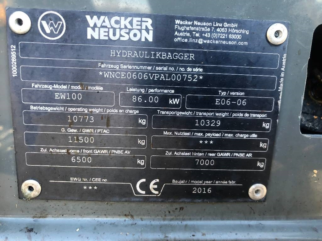 Wacker Neuson EW100 Dismantled: only spare parts - Mobiele graafmachine: afbeelding 5 Wacker Neuson EW100 Dismantled: only spare parts - Mobiele graafmachine: afbeelding 5