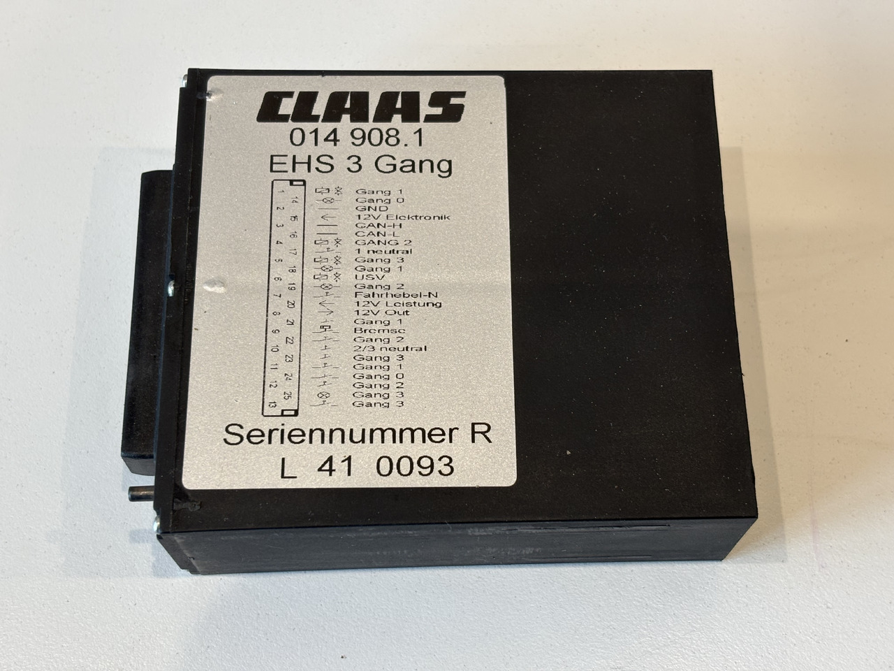 Claas Lexion Moduł Sterownik EHS 3 Gang 014 908.1 0149081 014908.1 - Andere machine: afbeelding 1 Claas Lexion Moduł Sterownik EHS 3 Gang 014 908.1 0149081 014908.1 - Andere machine: afbeelding 1