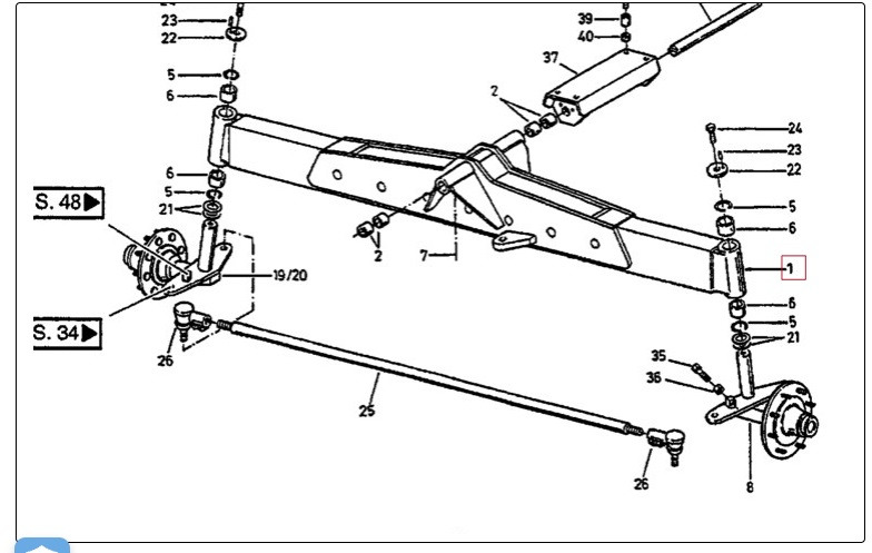 Case Mammut 7400 - zwrotnica prawa 32518596 - Fusee voor Landbouwmachine: afbeelding 1 Case Mammut 7400 - zwrotnica prawa 32518596 - Fusee voor Landbouwmachine: afbeelding 1