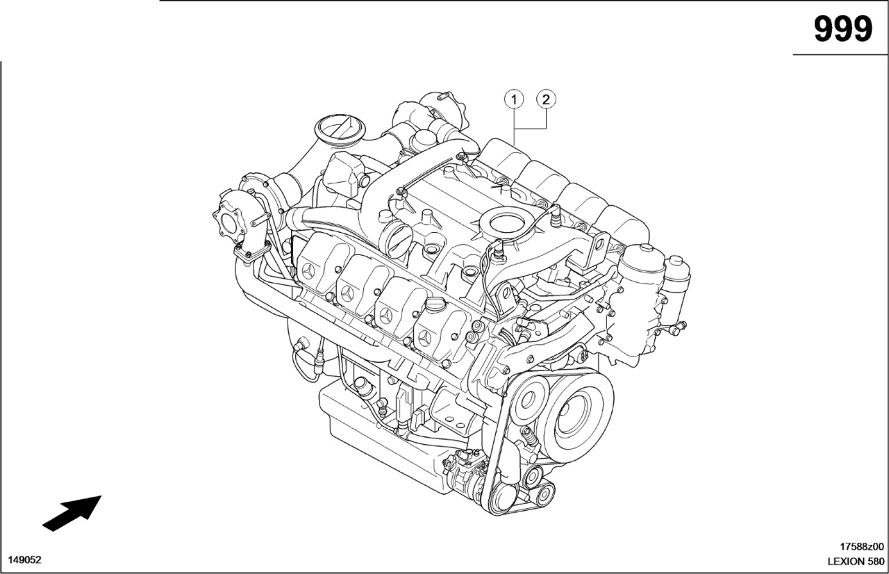 Claas Lexion 580 SILNIK 0019934500 (010 silnik kompletny) - Motor voor Landbouwmachine: afbeelding 1 Claas Lexion 580 SILNIK 0019934500 (010 silnik kompletny) - Motor voor Landbouwmachine: afbeelding 1