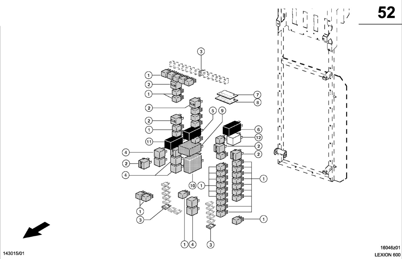 Claas Lexion 600 PRZEKAŹNIK 0000146320 (Centrala elektryczna, przekażniki i bezpieczniki) - Relais voor Maaidorser: afbeelding 1 Claas Lexion 600 PRZEKAŹNIK 0000146320 (Centrala elektryczna, przekażniki i bezpieczniki) - Relais voor Maaidorser: afbeelding 1
