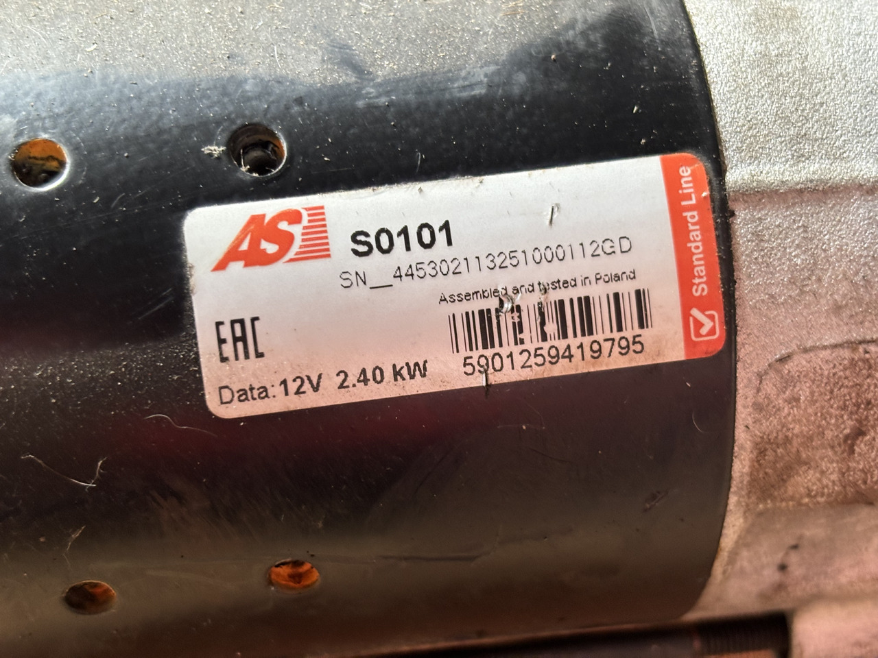 Deutz TD2011 D2011 D2011L04W Rozrusznik AS S0101 - Starter: afbeelding 3 Deutz TD2011 D2011 D2011L04W Rozrusznik AS S0101 - Starter: afbeelding 3