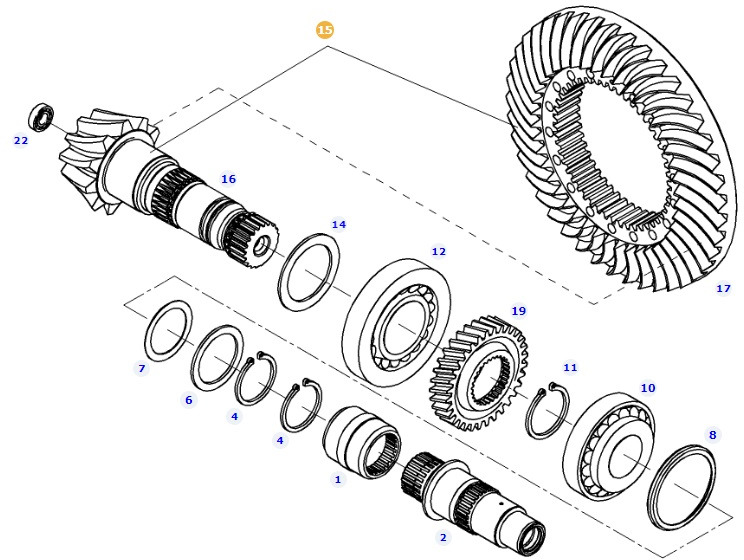 Fendt 414 Vario - wałek atakujący + talerz G404100410013 - Aandrijfas voor Landbouwmachine: afbeelding 1 Fendt 414 Vario - wałek atakujący + talerz G404100410013 - Aandrijfas voor Landbouwmachine: afbeelding 1