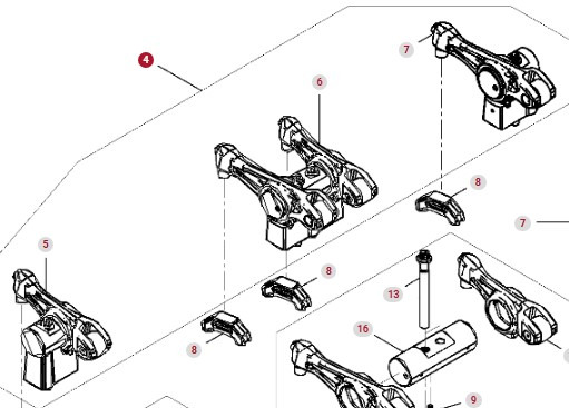 Fendt 936 Gen 7 Silnik D1556LE523 Dźwignia Popychacza H221PF050003A CZĘŚCI - Drukstang voor Tractor: afbeelding 1 Fendt 936 Gen 7 Silnik D1556LE523 Dźwignia Popychacza H221PF050003A CZĘŚCI - Drukstang voor Tractor: afbeelding 1