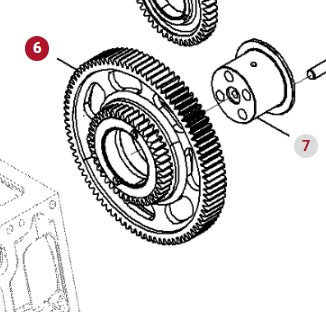 Fendt 936 Gen 7 Silnik D1556LE523 Koło Zębate Pośredniczące H218PF150063A - Motor en onderdelen voor Tractor: afbeelding 1 Fendt 936 Gen 7 Silnik D1556LE523 Koło Zębate Pośredniczące H218PF150063A - Motor en onderdelen voor Tractor: afbeelding 1