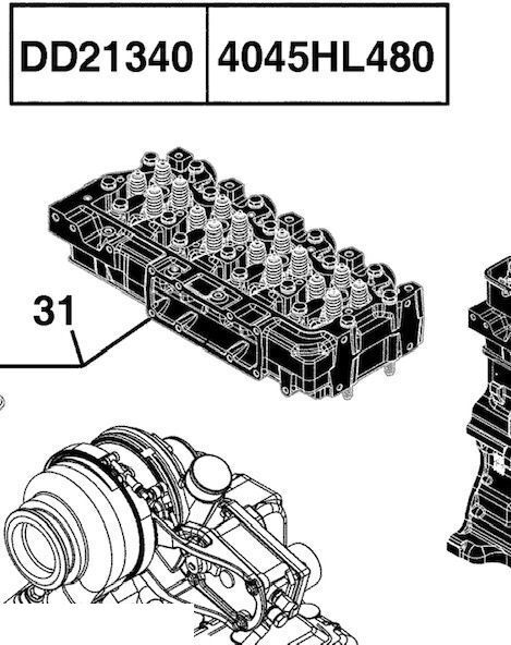 John Deere 6030 6130 6230 6330 6430 Premium - Głowica Cylindrów - Cilinderkop voor Landbouwmachine: afbeelding 1 John Deere 6030 6130 6230 6330 6430 Premium - Głowica Cylindrów - Cilinderkop voor Landbouwmachine: afbeelding 1