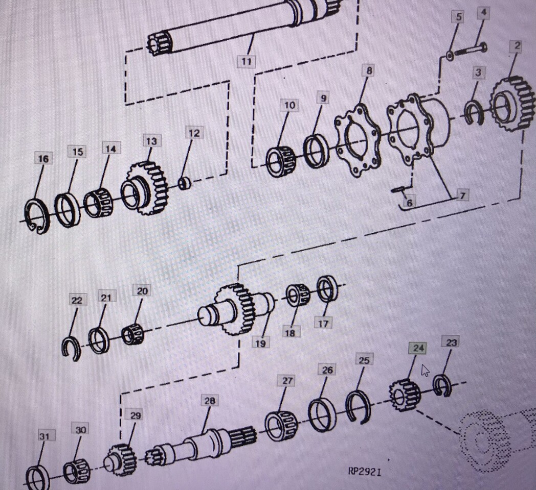 John Deere R72001/bieg/John Deere 4555/4755/4955 - Transmissie voor Tractor: afbeelding 1 John Deere R72001/bieg/John Deere 4555/4755/4955 - Transmissie voor Tractor: afbeelding 1