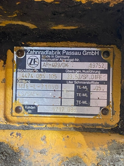 Liebheer L544 zwolnica kompletna AP-409/DK , ZF 4474005105 - Eindaandrijving voor Bouwmachine: afbeelding 2 Liebheer L544 zwolnica kompletna AP-409/DK , ZF 4474005105 - Eindaandrijving voor Bouwmachine: afbeelding 2