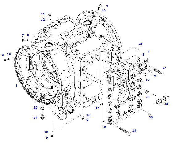 Massey Fergusson Fendt ML260 - obudowa tylnego mostu 934152050040 - As en onderdelen voor Landbouwmachine: afbeelding 1 Massey Fergusson Fendt ML260 - obudowa tylnego mostu 934152050040 - As en onderdelen voor Landbouwmachine: afbeelding 1