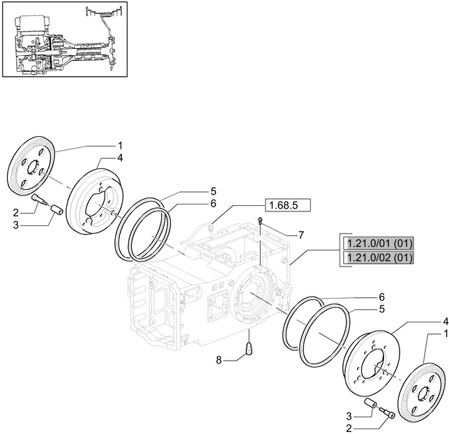 New Holland T6010 T6070 Tarcza hamulcowa 5191497 - Remschijven voor Landbouwmachine: afbeelding 1 New Holland T6010 T6070 Tarcza hamulcowa 5191497 - Remschijven voor Landbouwmachine: afbeelding 1