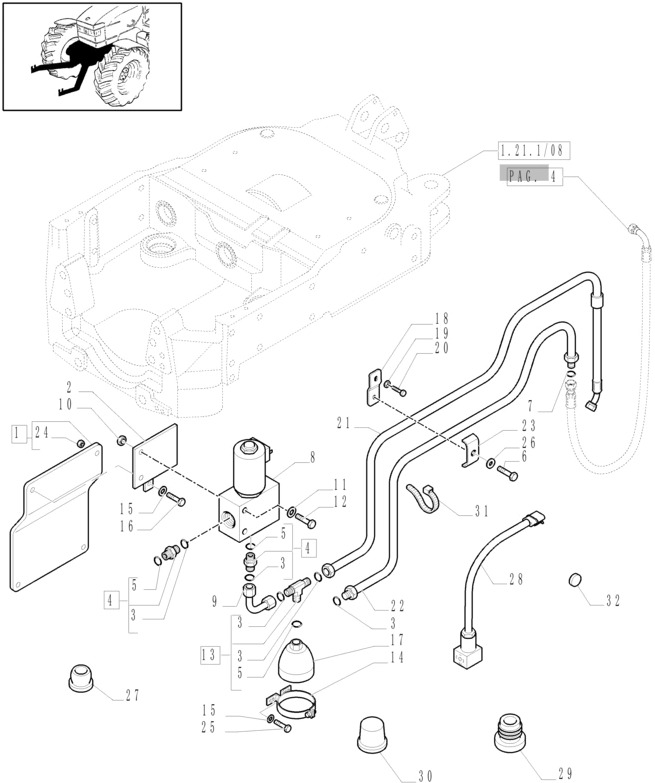 New Holland T6010 T6090 T6070 Hydroakumulator 0.75l 47057602 - Hydraulica voor Landbouwmachine: afbeelding 1 New Holland T6010 T6090 T6070 Hydroakumulator 0.75l 47057602 - Hydraulica voor Landbouwmachine: afbeelding 1