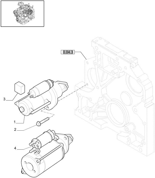 New Holland T6010 T6090 T6070 Silnik rozruchowy 12v, 4.2kw 84151331 - Starter voor Tractor: afbeelding 1 New Holland T6010 T6090 T6070 Silnik rozruchowy 12v, 4.2kw 84151331 - Starter voor Tractor: afbeelding 1