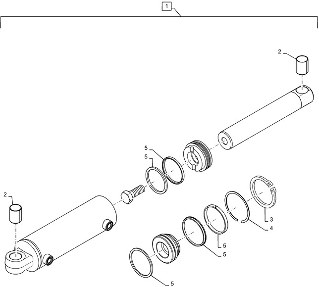 New Holland T6090 Reman-silownik hydr double acting, 63.5mm rod, 260.4mm stroke 87542725R - Hydraulische cilinder voor Tractor: afbeelding 1 New Holland T6090 Reman-silownik hydr double acting, 63.5mm rod, 260.4mm stroke 87542725R - Hydraulische cilinder voor Tractor: afbeelding 1