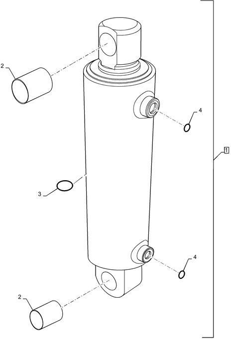 New Holland T6090 Siłownik double acting, 63.5mm rod, 260.4mm stroke 87499916 - Hydraulische cilinder voor Tractor: afbeelding 1 New Holland T6090 Siłownik double acting, 63.5mm rod, 260.4mm stroke 87499916 - Hydraulische cilinder voor Tractor: afbeelding 1