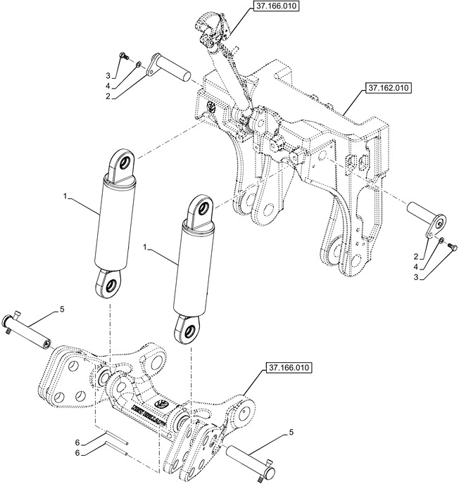 New Holland T6090 T6070 Siłownik podnośnika 84472994 - Hydraulische cilinder voor Tractor: afbeelding 1 New Holland T6090 T6070 Siłownik podnośnika 84472994 - Hydraulische cilinder voor Tractor: afbeelding 1