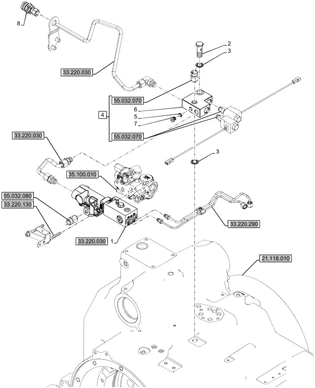 New Holland T6090 Zawór hamulca 47584632 - Remventiel voor Landbouwmachine: afbeelding 1 New Holland T6090 Zawór hamulca 47584632 - Remventiel voor Landbouwmachine: afbeelding 1