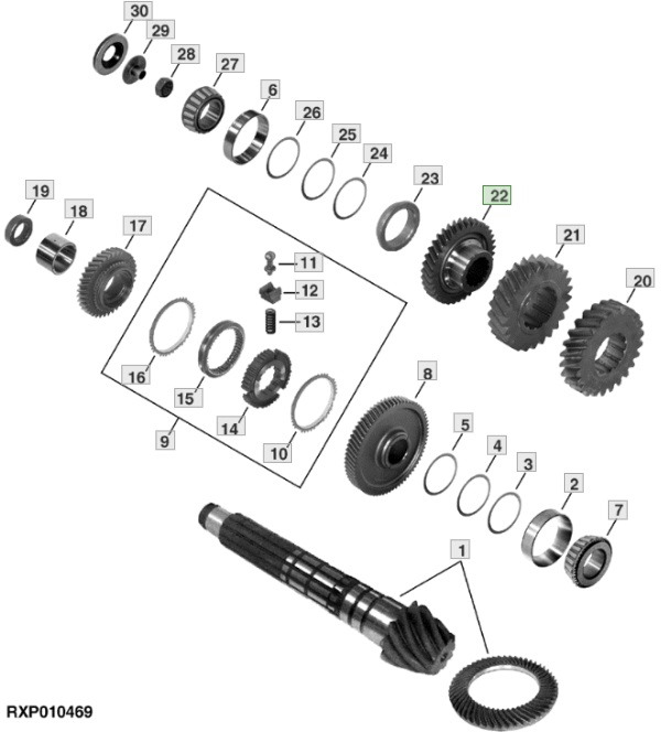 John Deere 7600 7700 7800 - koło zębate R95763 - Onderdelen voor Landbouwmachine: afbeelding 1 John Deere 7600 7700 7800 - koło zębate R95763 - Onderdelen voor Landbouwmachine: afbeelding 1