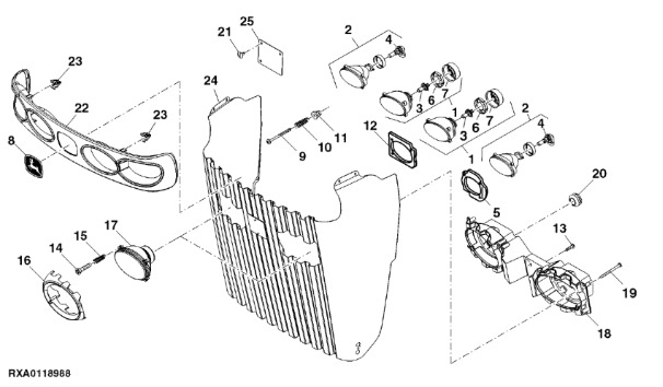 RE254054 John Deere 8345R - Ekran - Carrosserie en exterieur voor Tractor: afbeelding 1 RE254054 John Deere 8345R - Ekran - Carrosserie en exterieur voor Tractor: afbeelding 1