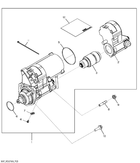 SE501867 John Deere 8345R - Rozrusznik regener. - Starter voor Landbouwmachine: afbeelding 1 SE501867 John Deere 8345R - Rozrusznik regener. - Starter voor Landbouwmachine: afbeelding 1