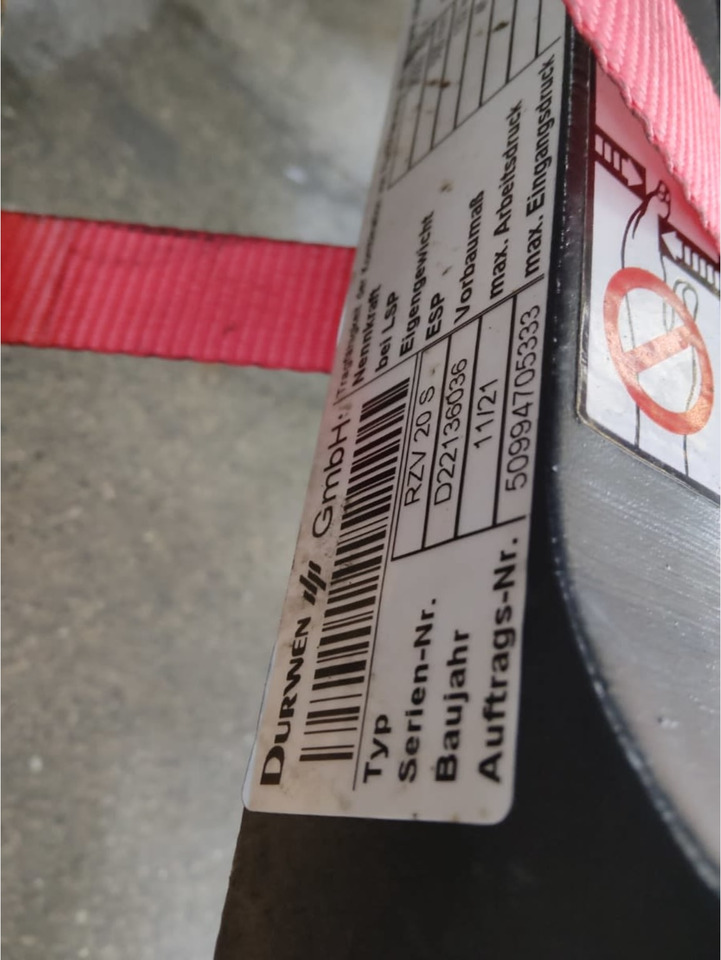 Durwen RZV20S - Aanbouwdeel voor Intern transport: afbeelding 2 Durwen RZV20S - Aanbouwdeel voor Intern transport: afbeelding 2