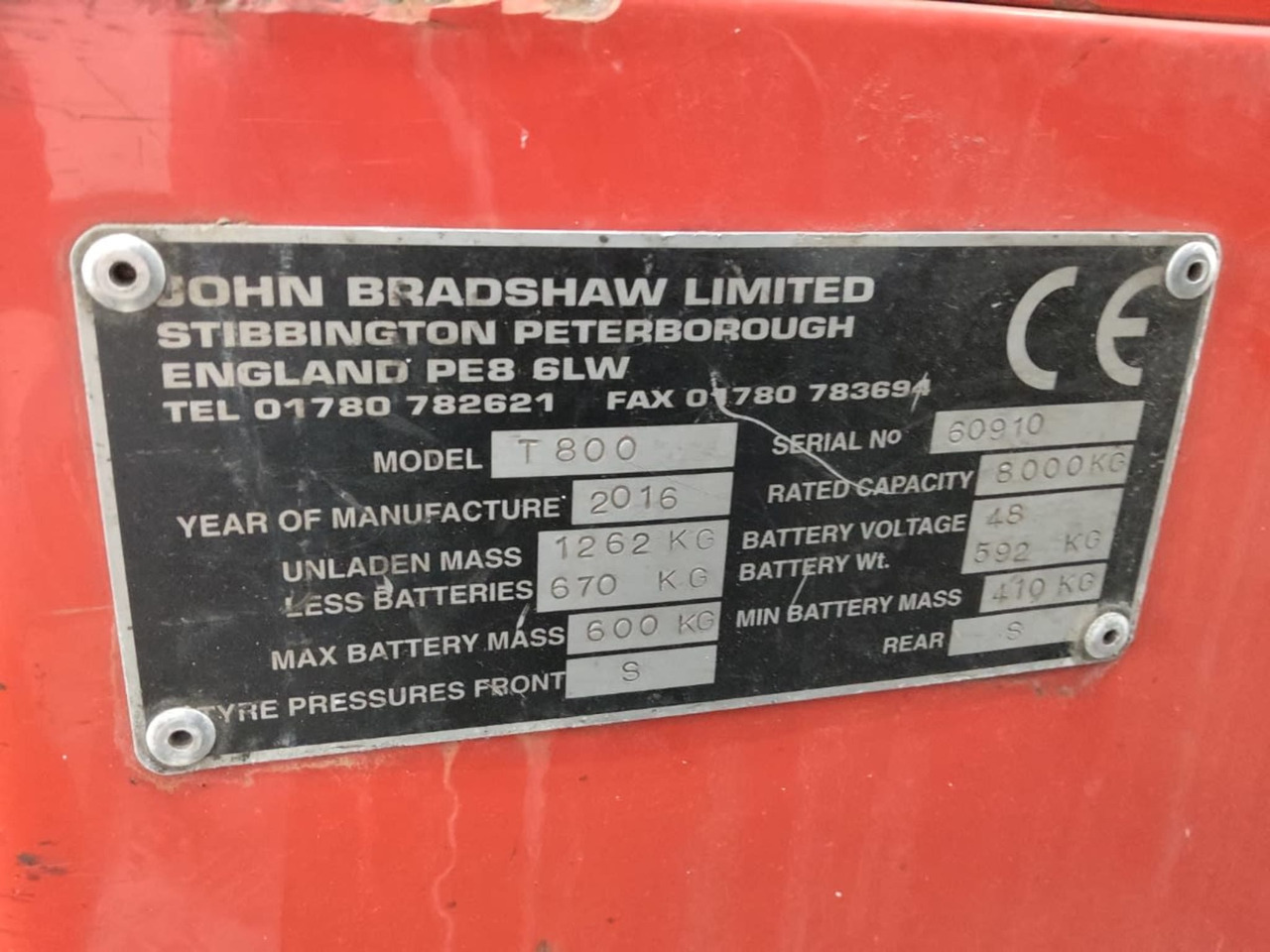 Bradshaw T800 - Elektrische trekker: afbeelding 2 Bradshaw T800 - Elektrische trekker: afbeelding 2